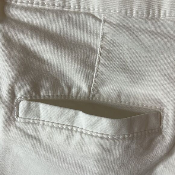GAP white city shorts 5“ inseam front & back pockets belt loops mid rise size 00 - Picture 6 of 14